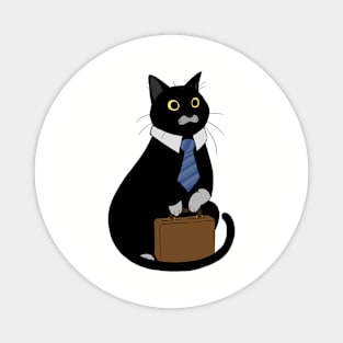 Business Cat Magnet